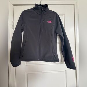 The North Face Women's Gray Jacket with Pink Accents